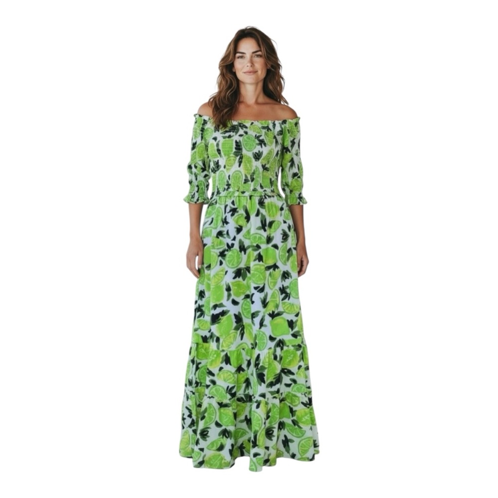 STEVE MADDEN Lime Print Dress